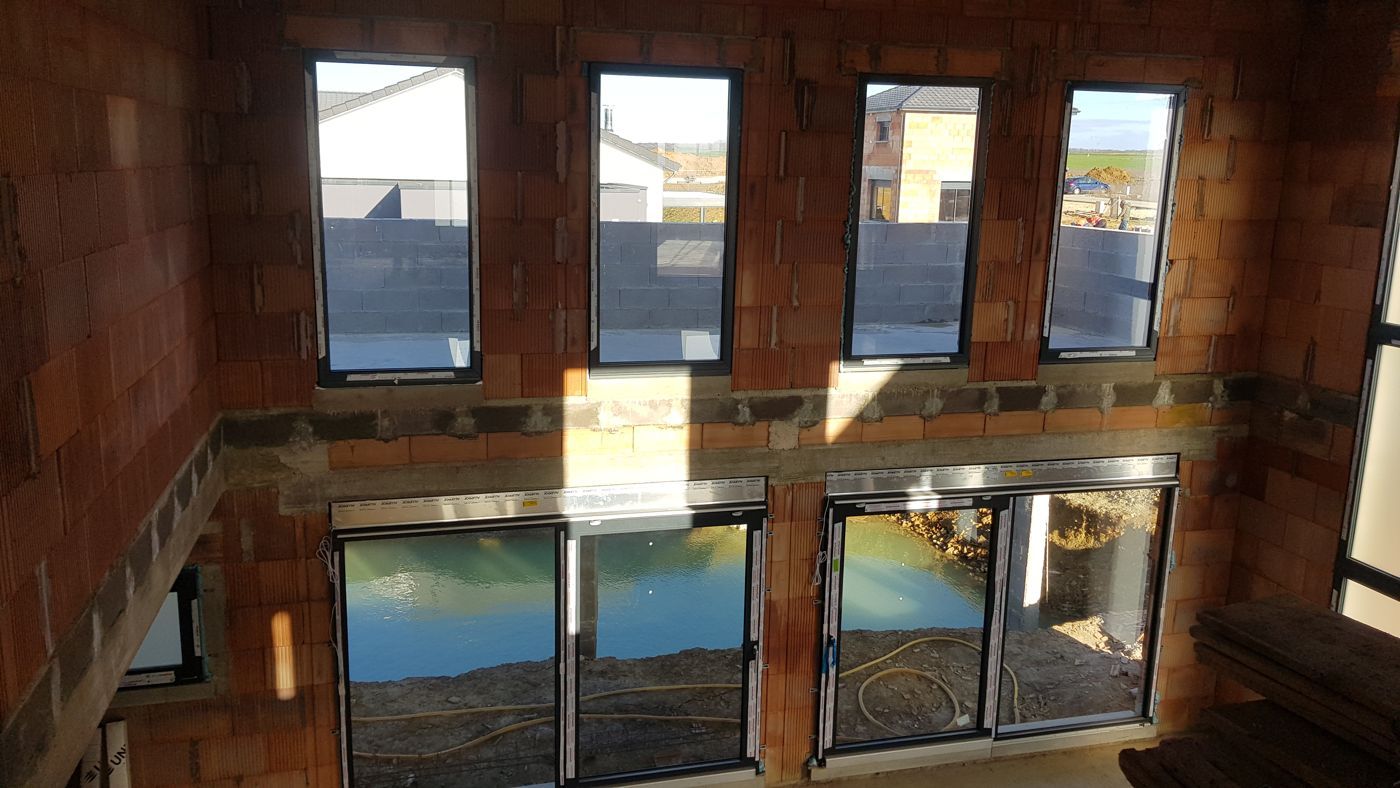 Chantier de baies aluminium